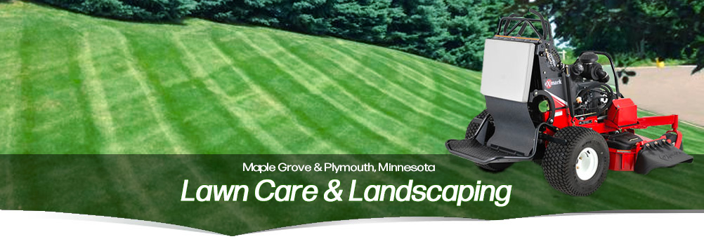 Beautifully manicured yard with distinct green stripes from professional mowing.